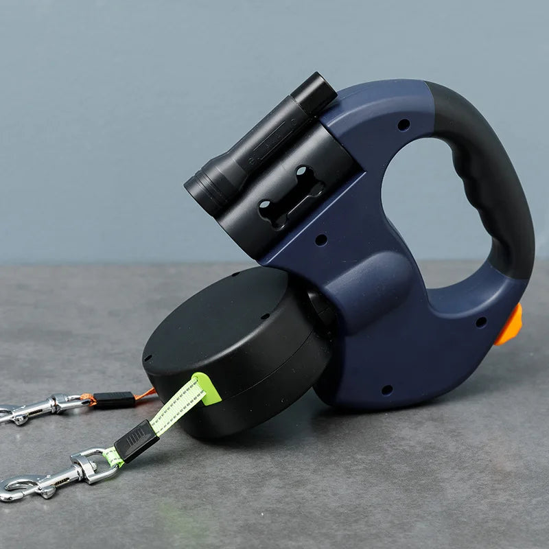 Double-ended Automatic Retractable Dog Leash 360°